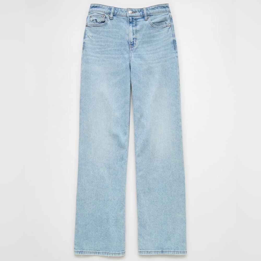 AE Dreamy Drape Stretch Super High-Waisted Baggy Wide-Leg Jean